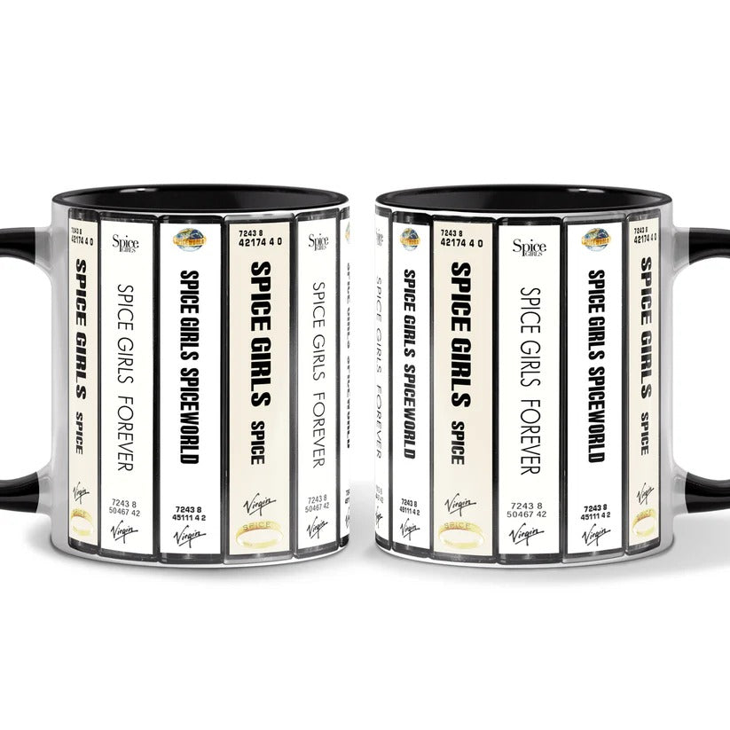 Spice Girls Cassette Collection Retro Accent Mug Ceramic Gift GradoCreations