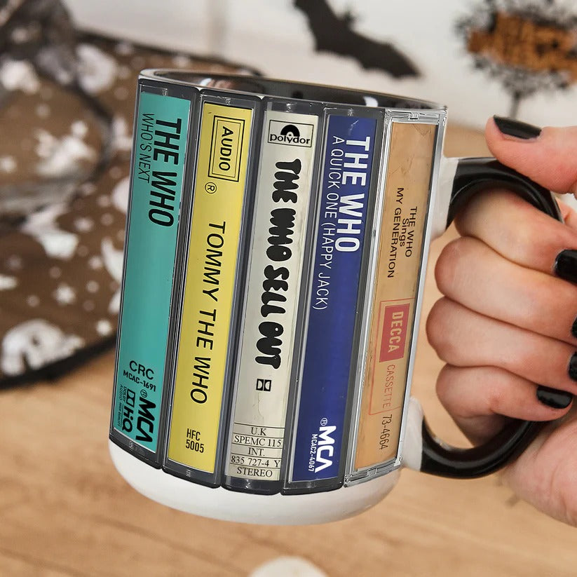 The Who Retro Cassette Accent Mug Ceramic Drinkware Gift GradoCreations