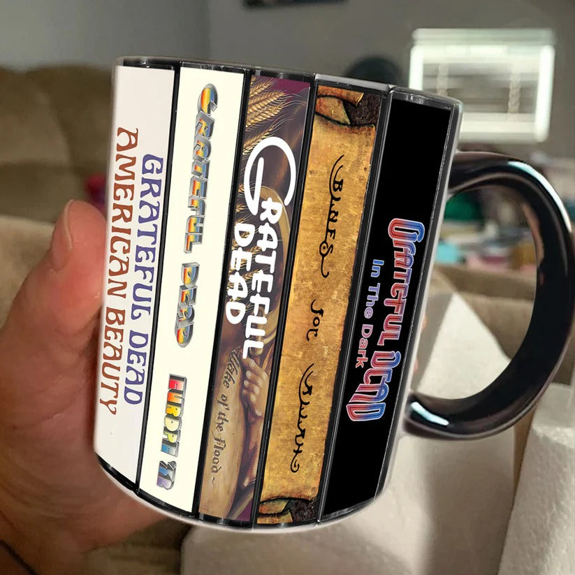 Grateful Dead Retro Album Cover Accent Mug Gift for Music Lovers GradoCreations