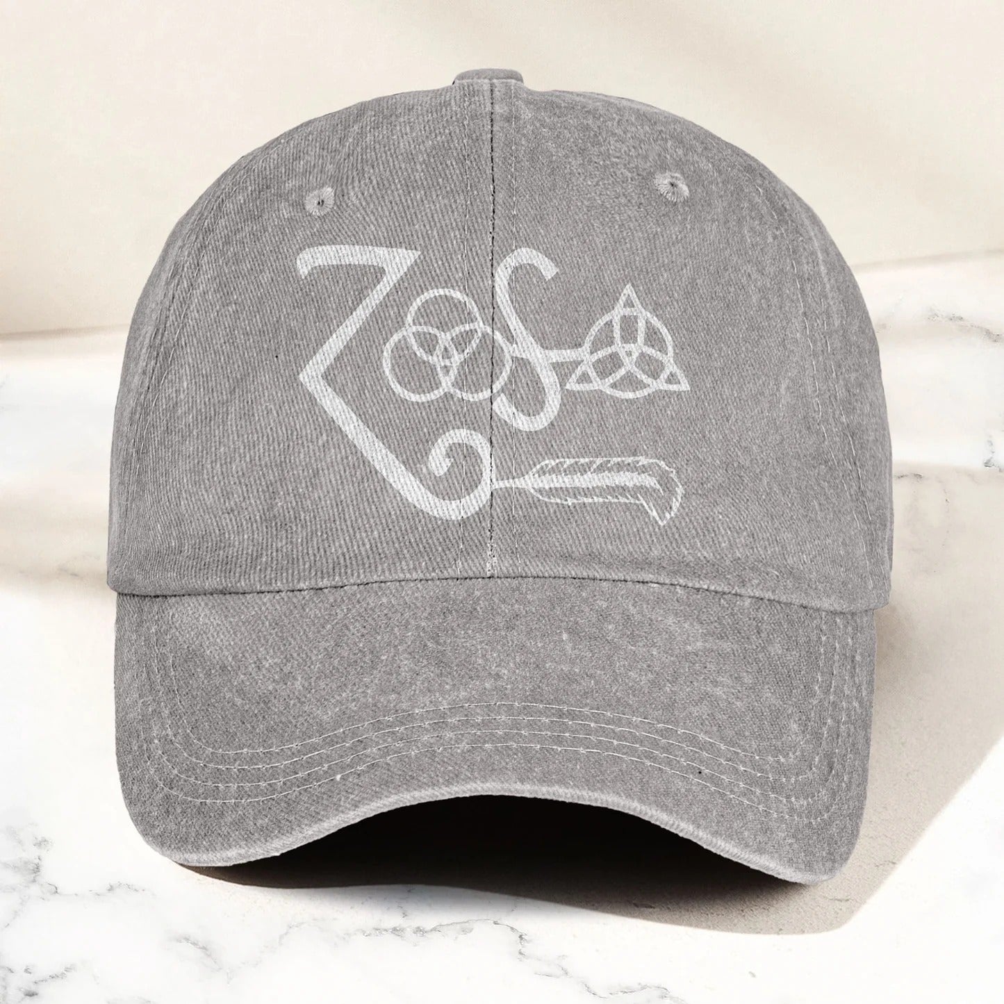 Personalized Led Zeppelin Denim Cap Custom Retro Hat Gift for Dad GradoCreations