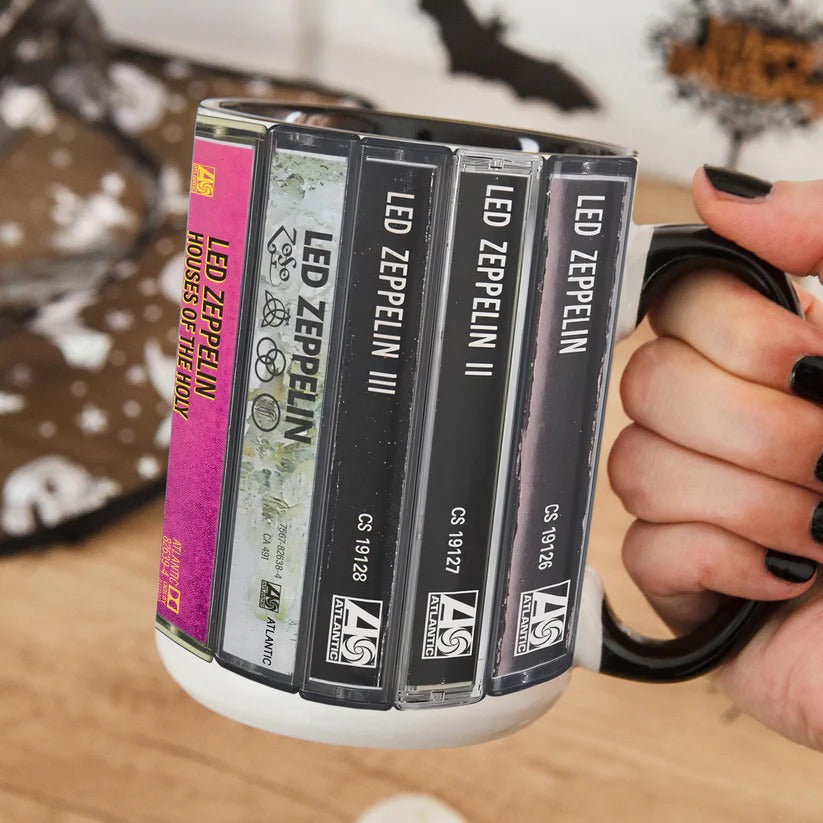 Led Zeppelin Retro Accent Mug Ceramic Drinkware Gift for Music Lovers GradoCreations