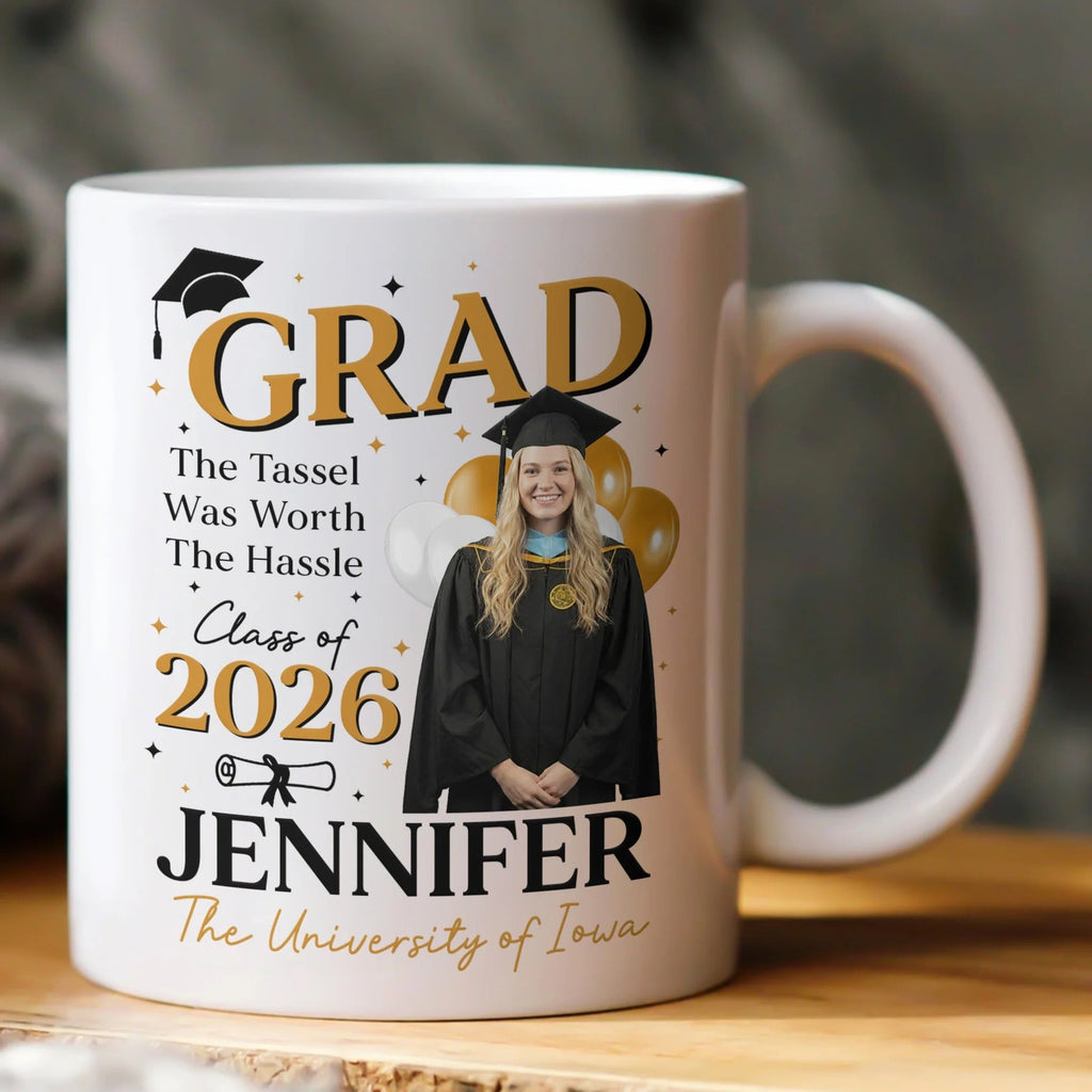 Personalized Graduation Coffee Mug Custom Class of 2026 Gift GradoCreations