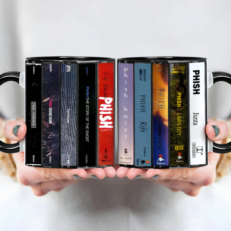 Retro Phish Albums Cassette Accent Mug Ceramic Gift GradoCreations