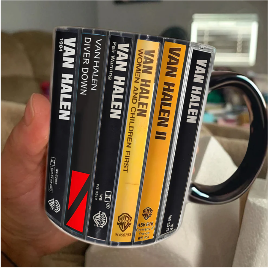 Van Halen Cassette Accent Mug Retro Music Gift GradoCreations