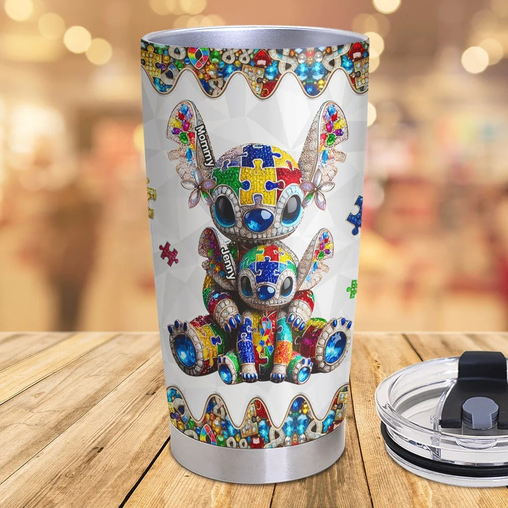 Personalized Autism Mom Tumbler Custom Drinkware Gift GradoCreations