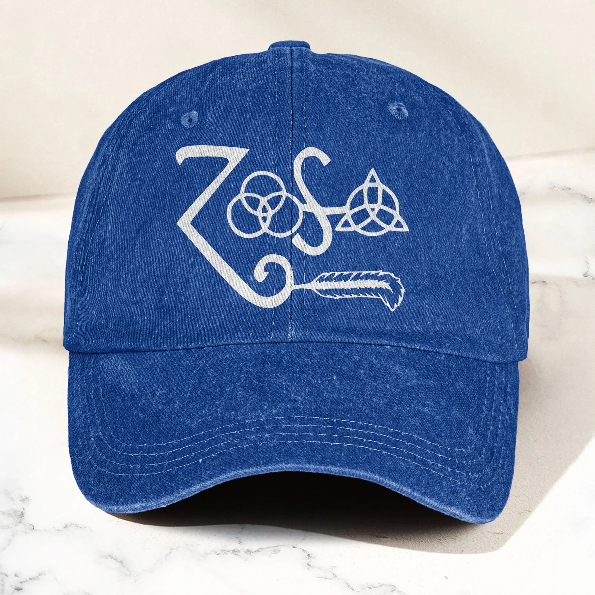 Personalized Led Zeppelin Denim Cap Custom Retro Hat Gift for Dad GradoCreations