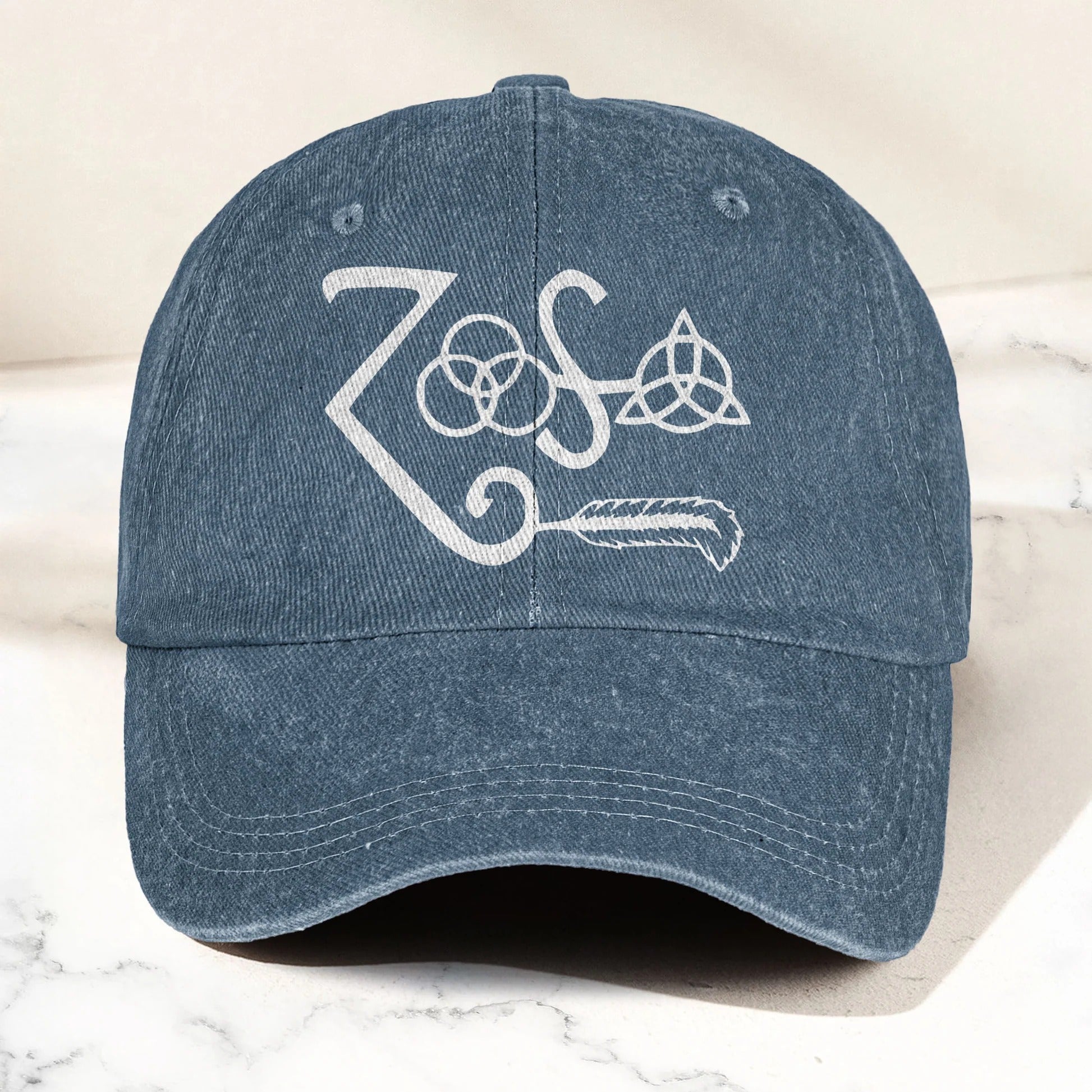 Personalized Led Zeppelin Denim Cap Custom Retro Hat Gift for Dad GradoCreations