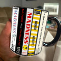 Retro Music Cassette Accent Mug Ceramic Gift for Music Lovers GradoCreations