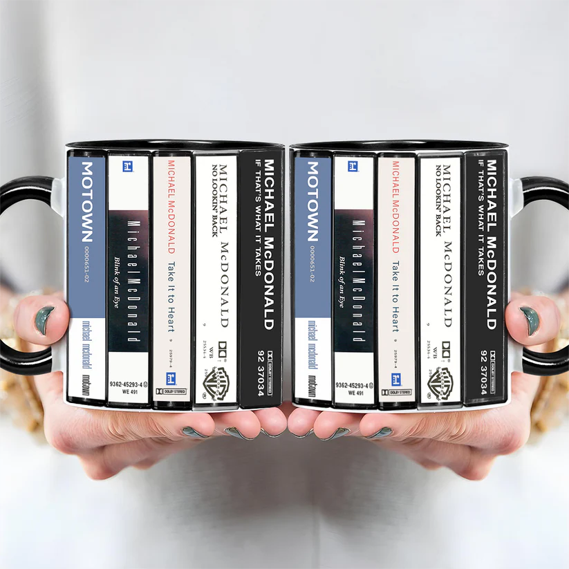 Retro Accent Mug Michael McDonald Cassette Design Gift GradoCreations