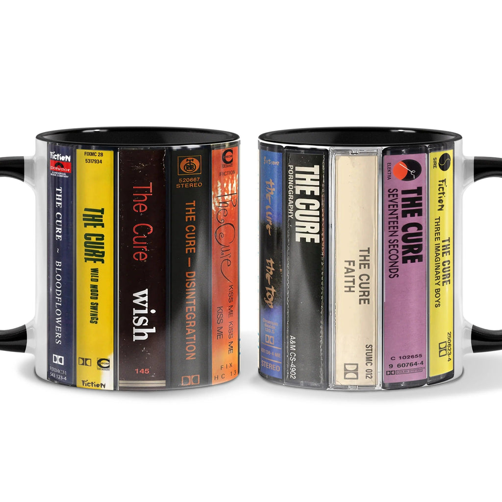 Retro Cassette Accent Mug The Cure Collection Ceramic Gift GradoCreations