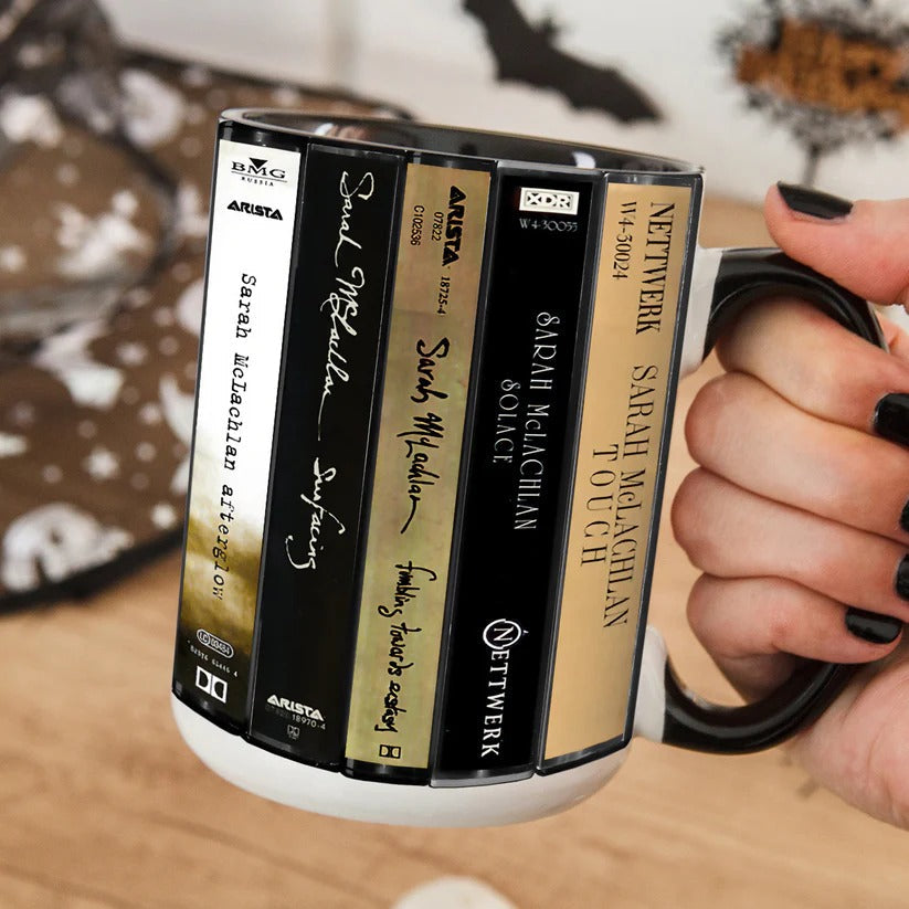 Retro Accent Mug Sarah McLachlan Cassette Collectible Gift GradoCreations