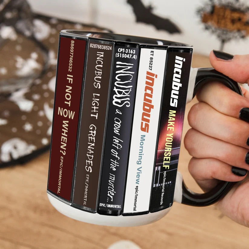 Incubus Album Cassette Accent Mug Unique Gift for Music Lovers GradoCreations