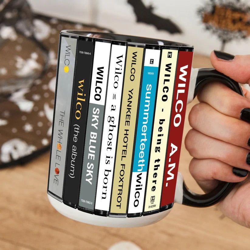 Wilco Cassette Collection Ceramic Accent Mug for Music Lovers GradoCreations