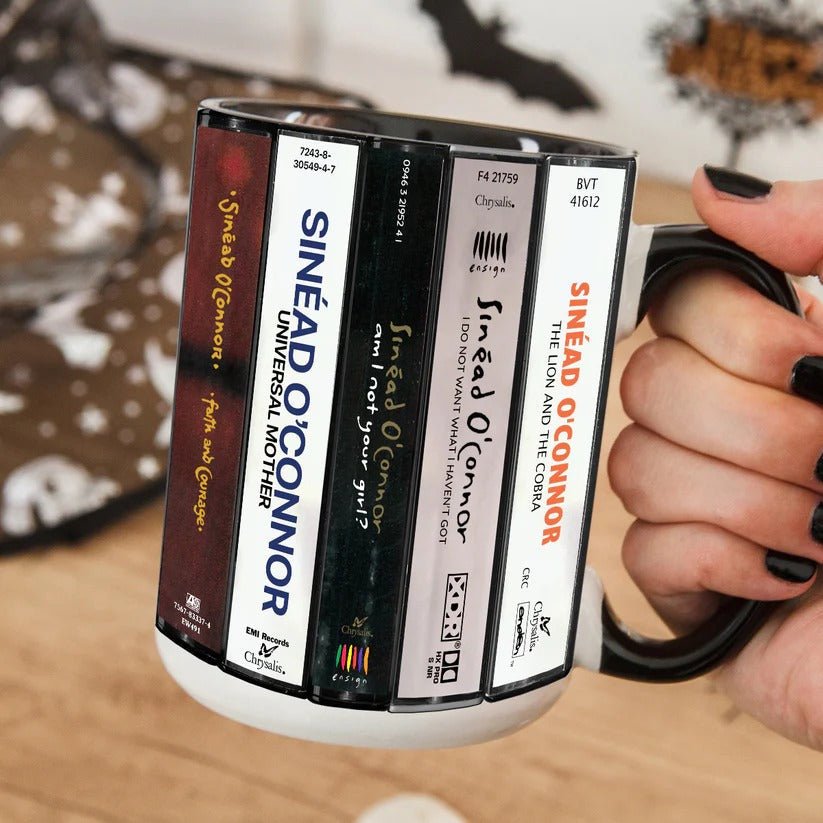 Sinéad O'Connor Cassette Accent Mug Retro Drinkware Gift GradoCreations