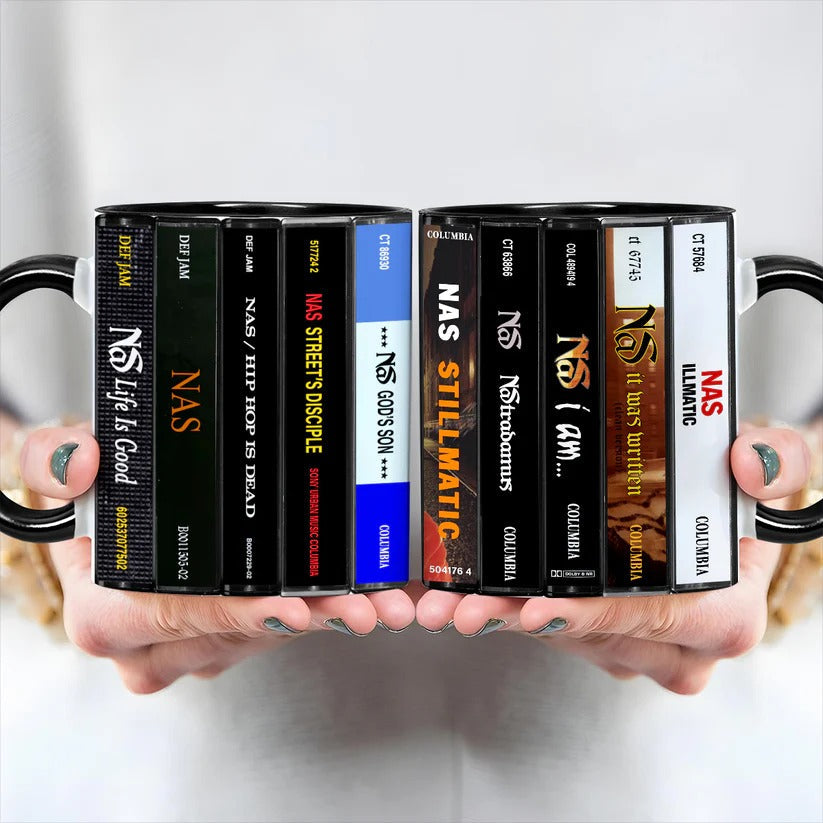 Retro Ceramic Accent Mug Featuring Nas Albums Collection GradoCreations