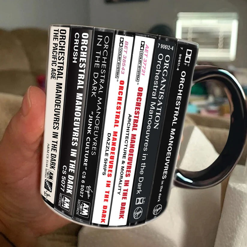 Retro Orchestral Manoeuvres In The Dark Accent Mug for Music Lovers GradoCreations