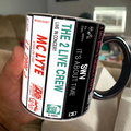 Retro Hip Hop Tapes Accent Mug Ceramic Drinkware Gift GradoCreations