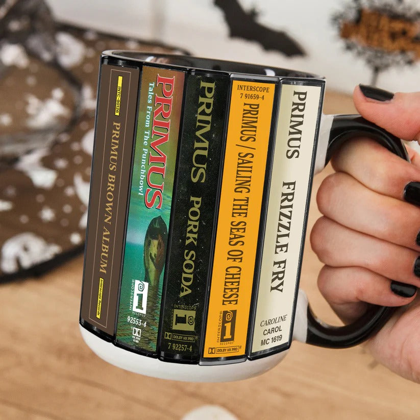 Primus Cassette Collection Retro Accent Mug Ceramic Drinkware GradoCreations