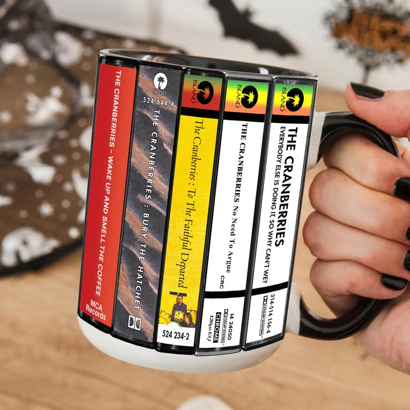 Retro The Cranberries Cassette Collection Accent Mug | Ceramic Drinkware GradoCreations