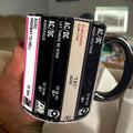 Retro AC/DC Albums Cassette Accent Mug for Music Lovers GradoCreations