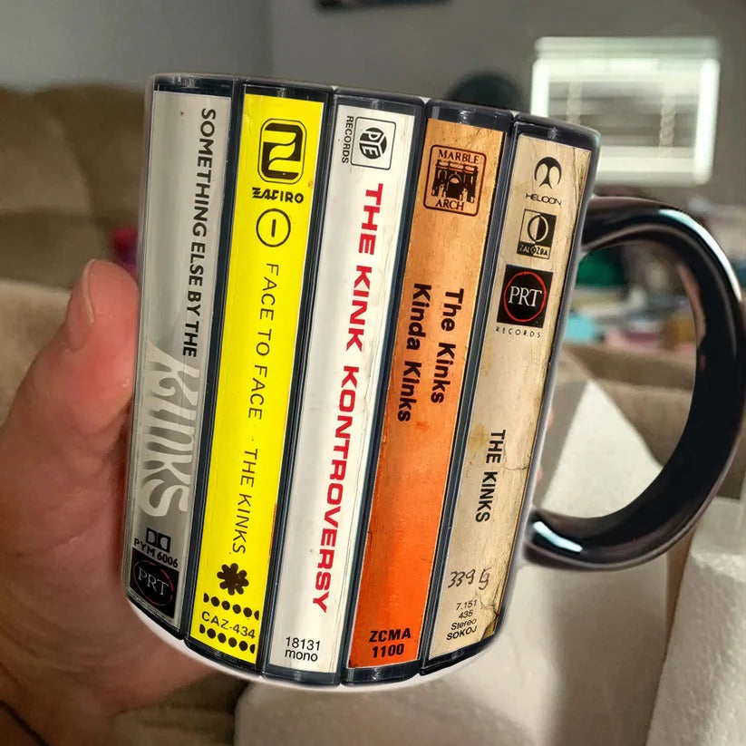 Retro Kinks Albums Accent Mug Ceramic Gift for Music Lovers GradoCreations