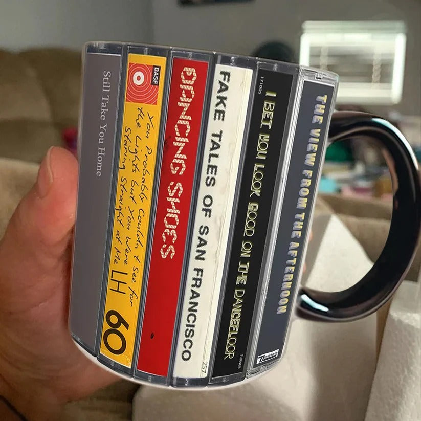 Arctic Monkeys Retro Cassette Accent Mug Ceramic Gift GradoCreations