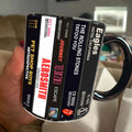 Retro 80's Rock Albums Cassette Accent Mug Gift for Music Lovers GradoCreations