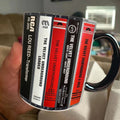Lou Reed Cassette Retro Accent Mug for Music Lovers GradoCreations