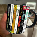 Retro Poison Albums Cassette Accent Mug Gift for Music Lovers GradoCreations