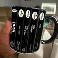 Retro Rush Albums Cassette Accent Mug Gift for Music Lovers GradoCreations