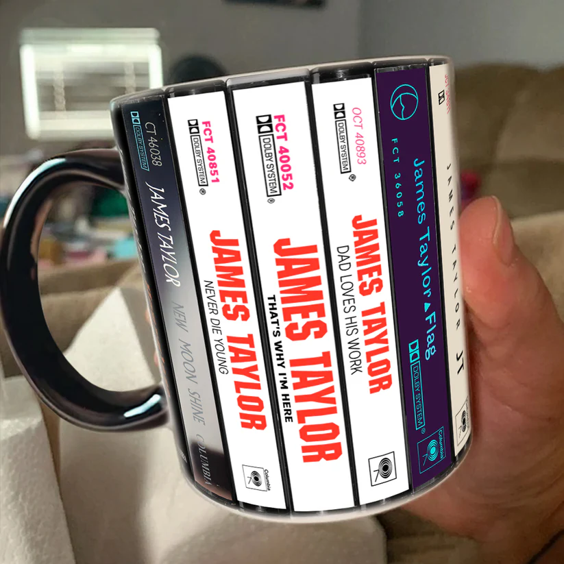 James Taylor Cassette Collection Accent Mug Ceramic Gift GradoCreations