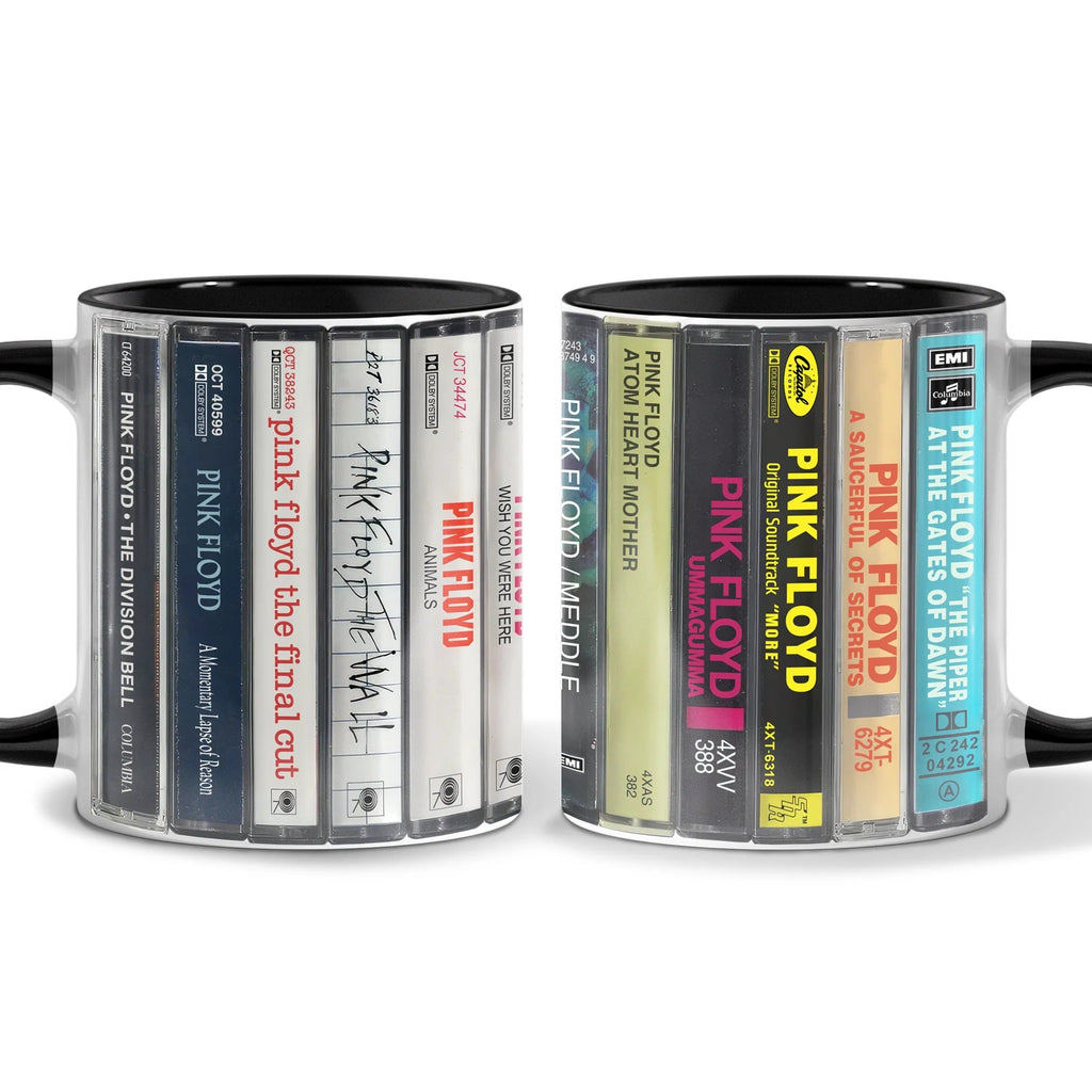 Pink Floyd Cassette Accent Mug Retro Ceramic Gift GradoCreations