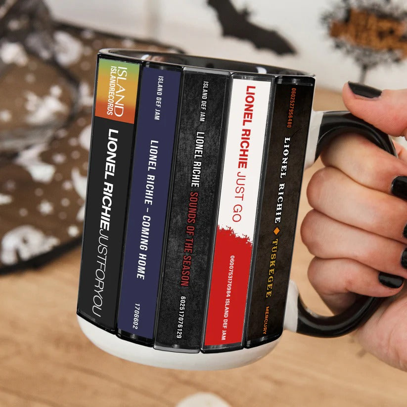 Lionel Richie Cassette Collection Ceramic Accent Mug GradoCreations