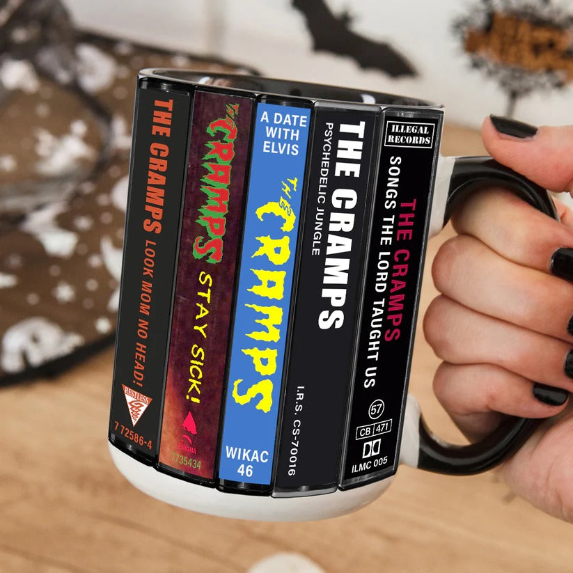 The Cramps Retro Cassette Accent Mug Ceramic Drinkware GradoCreations
