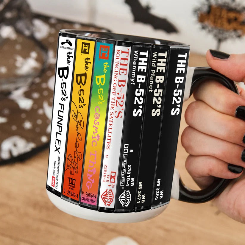 The B-52's Cassette Collection Accent Mug Retro Drinkware Gift GradoCreations