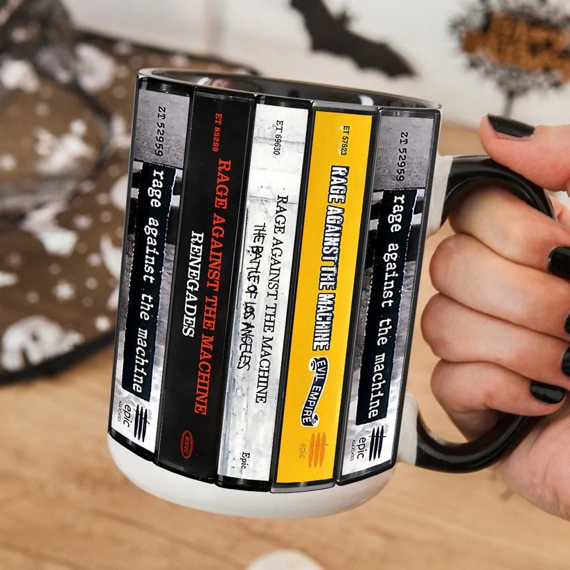 Rage Against The Machine Cassette Collection Accent Mug Gift GradoCreations