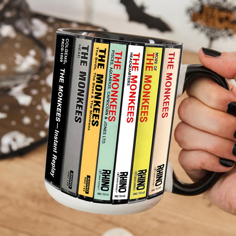 The Monkees Cassette Collection Ceramic Accent Mug Gift GradoCreations