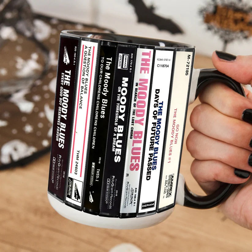 Moody Blues Cassette Collection Accent Mug Retro Gift GradoCreations