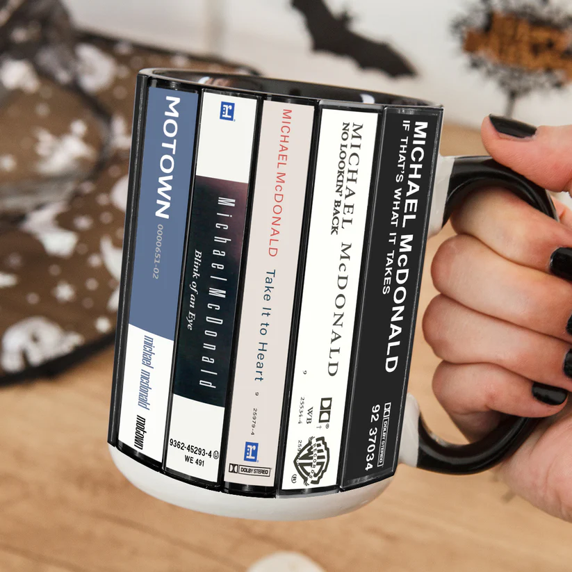 Retro Accent Mug Michael McDonald Cassette Design Gift GradoCreations