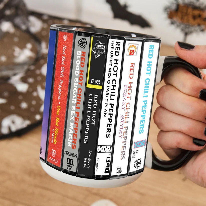 Red Hot Chili Peppers Cassette Accent Mug Ceramic Gift GradoCreations