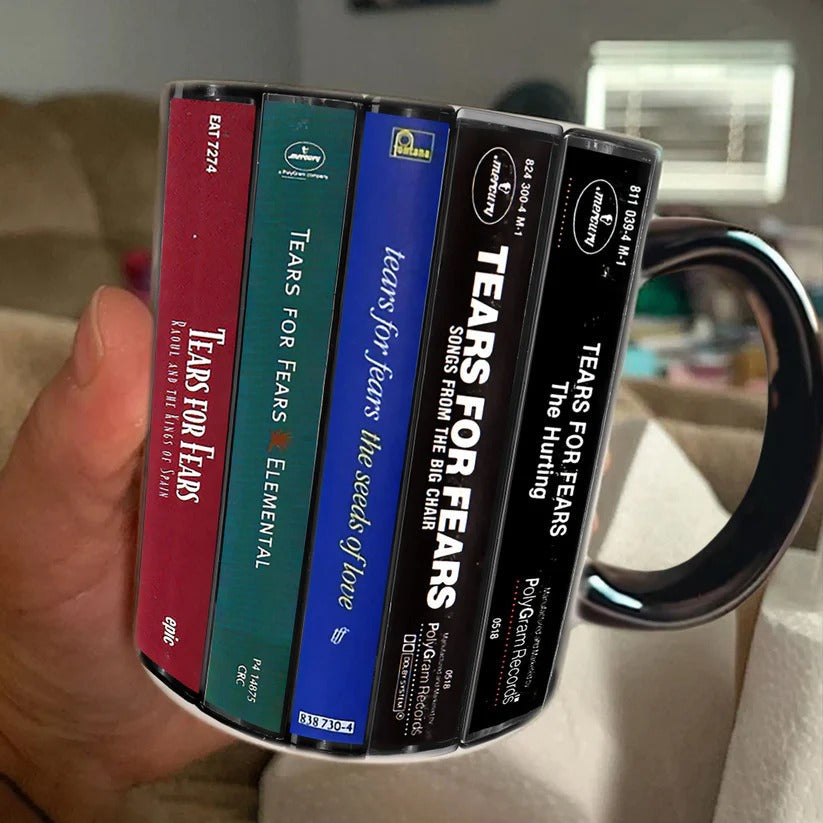 Tears for Fears Cassette Collection Retro Accent Mug Gift GradoCreations