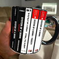System Of A Down Cassette Collection Ceramic Accent Mug GradoCreations