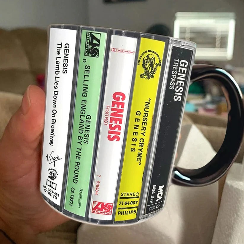 Retro Genesis Albums Accent Mug Ceramic Drinkware Gift GradoCreations