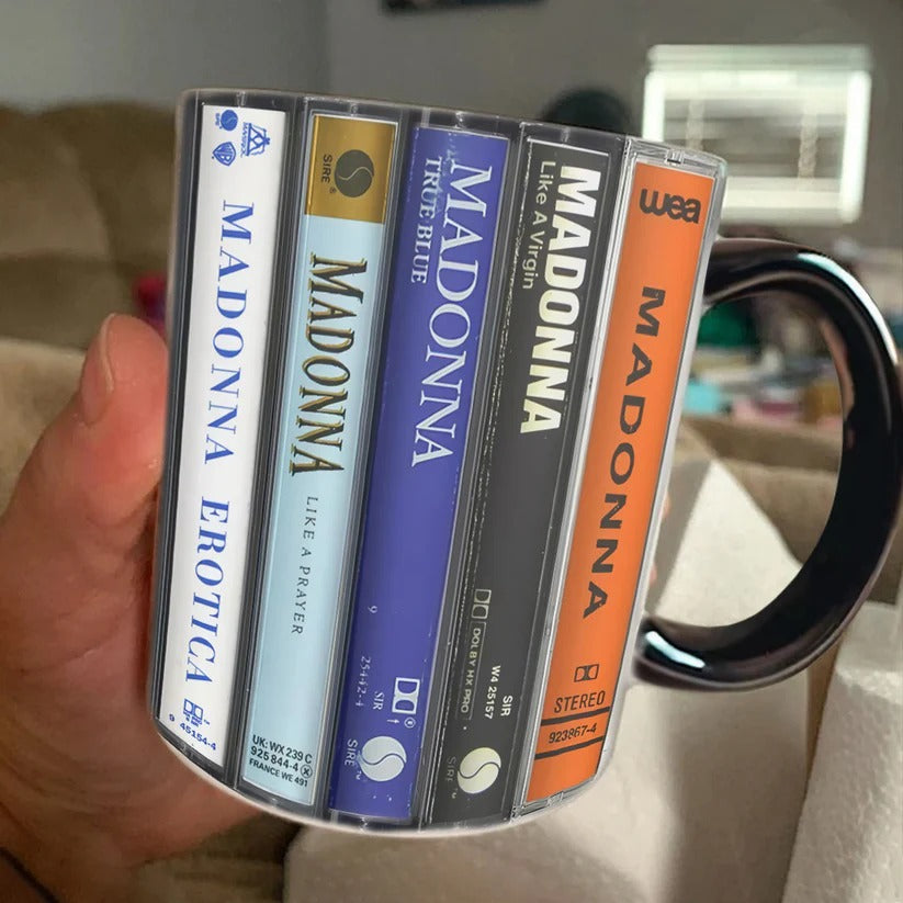 Madonna Cassette Mug Retro Drinkware for Music Lovers GradoCreations