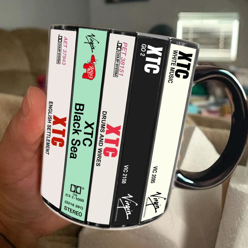 XTC Cassette Collection Accent Mug Retro Gift for Music Lovers GradoCreations