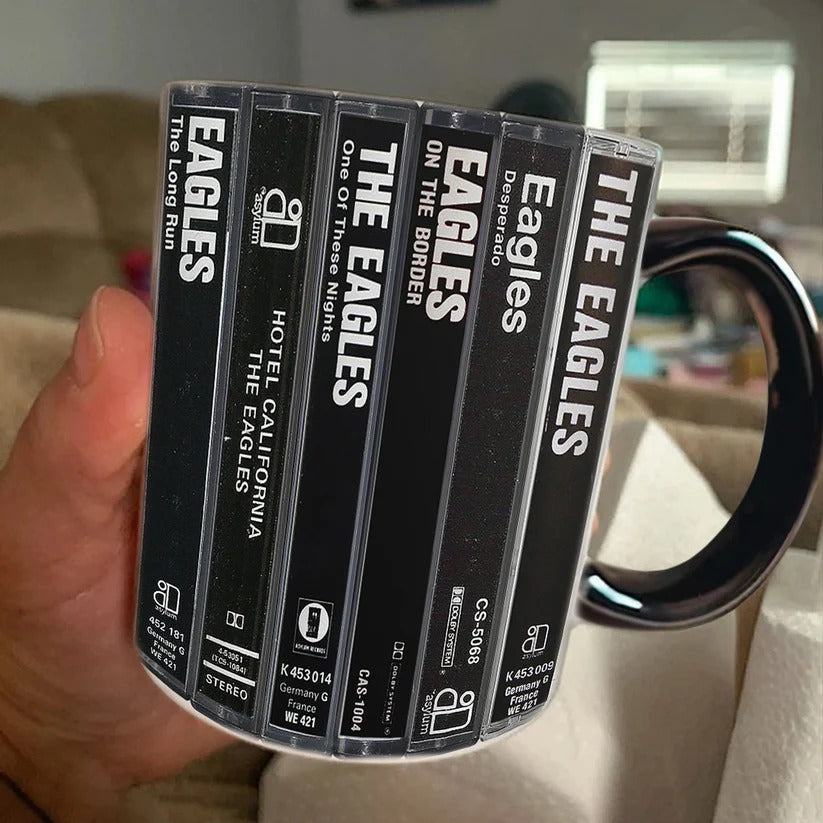 Eagles Classic Cassette Accent Mug Ceramic Drinkware Gift GradoCreations