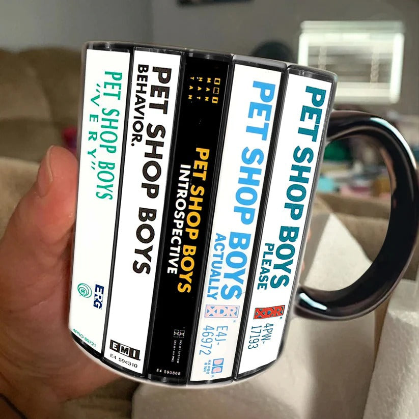 Retro Pet Shop Boys Cassette Accent Mug | Unique Music Gift GradoCreations
