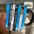 Retro Ceramic Accent Mug Featuring The Temptations Cassette Collection GradoCreations