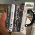Retro Erasure Albums Cassette Accent Mug Ceramic Drinkware Gift GradoCreations