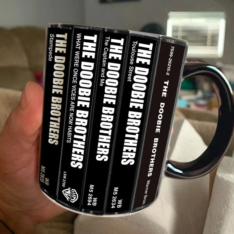 Doobie Brothers Cassette Accent Mug Retro Music Gift GradoCreations